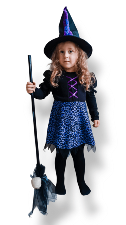 Čarodejka mini fialová 